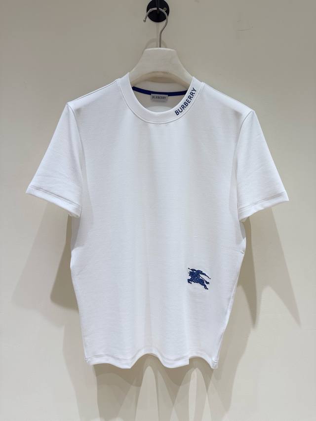 Bbr Burberry 2025 Autumn/Winter Crew Neck Short Sleeve T-Shirt Base Layer! The e