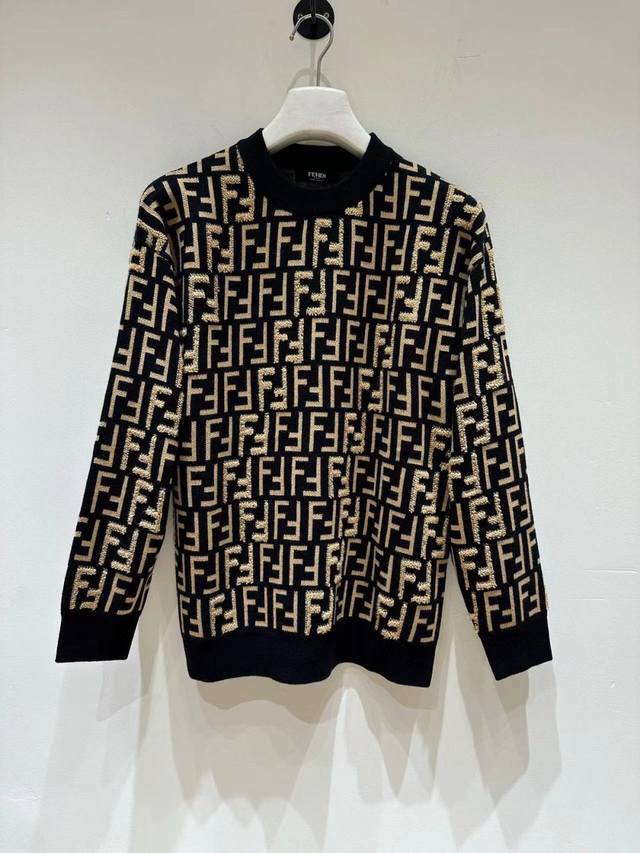 Fend 2025 Autumn/Winter Newest Collection Knitted Wool Sweater Series, 1:1 Top-T