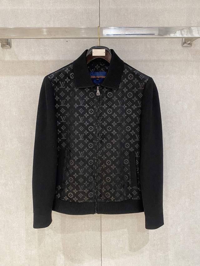 Louis Vuitton LV2025 Fall/Winter New Thin Cotton Suede Patchwork Sleeve Jacket.