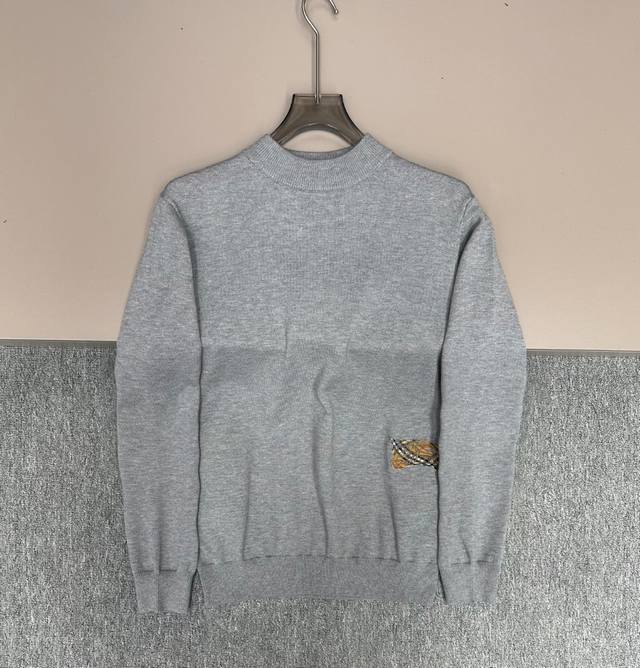 Bc-Brunello Cucinelli 2025 New High-Neck Sweater with Logo Design on the Chest!