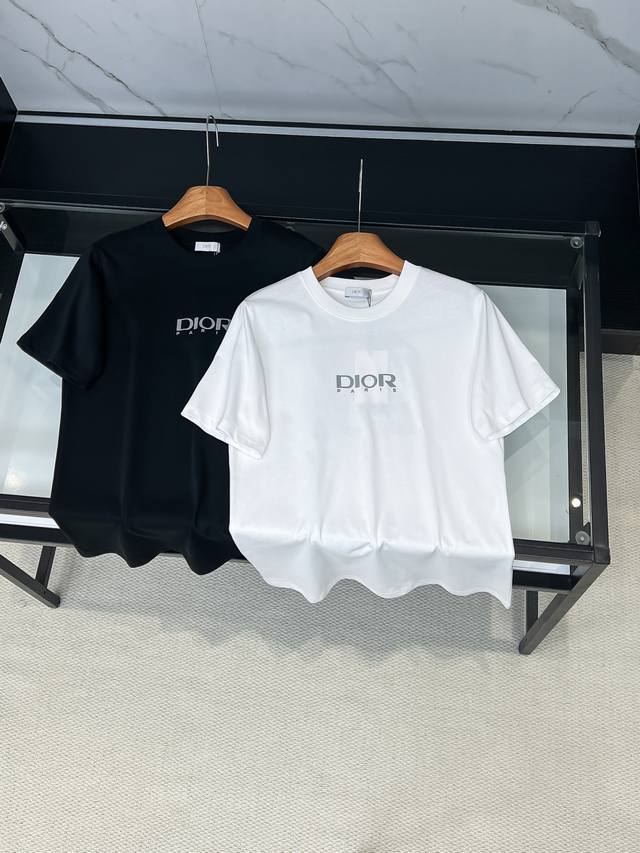 2026Ss New Round Neck Short-Sleeve T-Shirt. D-brand logo exquisitely upgraded, i