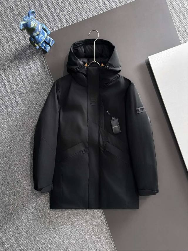 Evergreen Arma25Fw Autumn/Winter New Mid-Length Down Jacket, 90% White Duck Dow