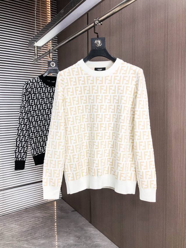 Fendi 2025 Autumn/Winter New Wool Sweater. High-quality Italian imported wool bl