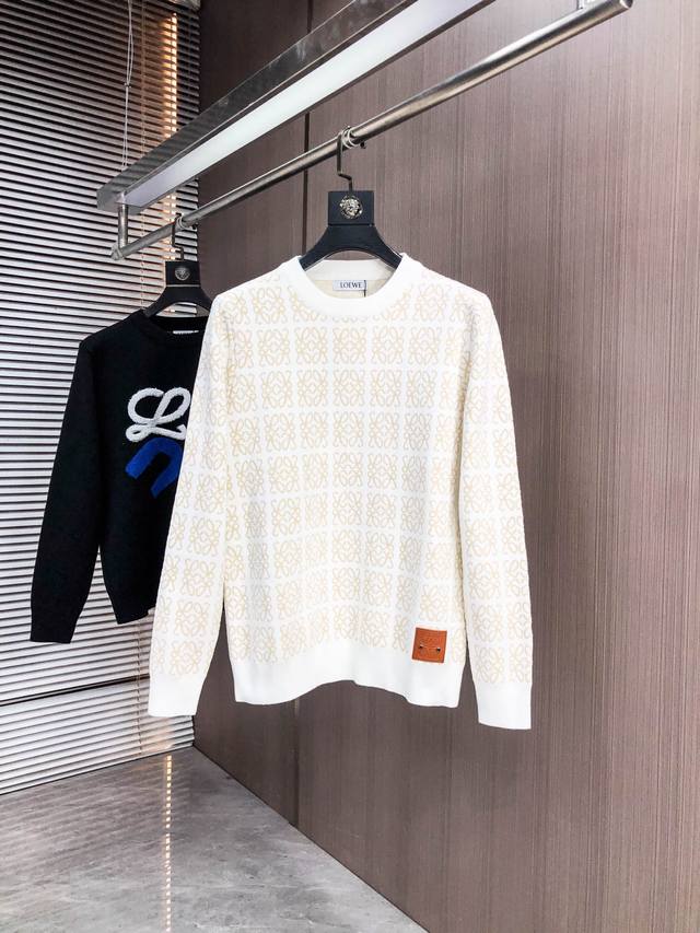 Loewe 2025 Autumn/Winter New Wool Sweater. High-quality Italian imported wool bl