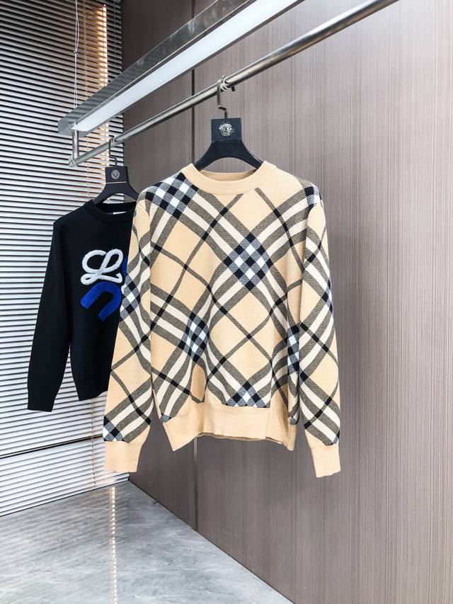 Burberry 2025 Autumn/Winter New Wool Sweater. High-quality Italian imported woo