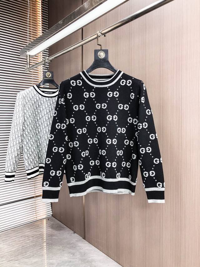Gucci 2025 Autumn/Winter New Wool Sweater. High-quality Italian imported wool bl