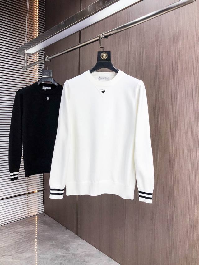 Dior 2025 Autumn/Winter New Wool Sweater. High-quality Italian imported wool bl