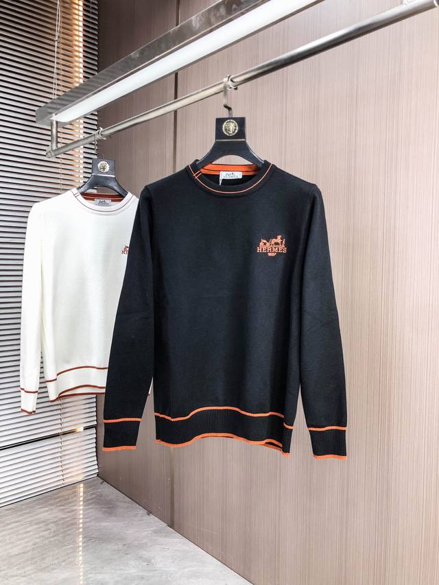 Hermes 2025 Autumn/Winter New Wool Sweater. High-quality Italian imported wool
