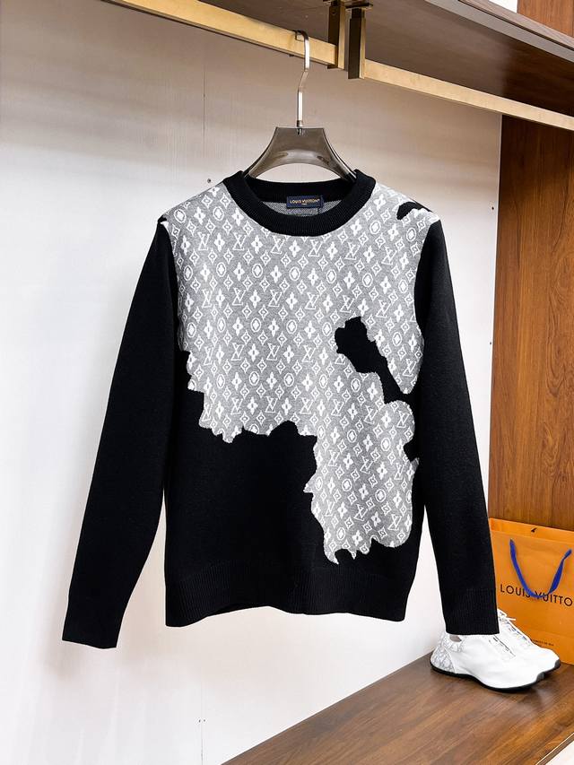 Lv 2025 Autumn/Winter New Wool Sweater, High-End Custom Urban Style, Classic Sim