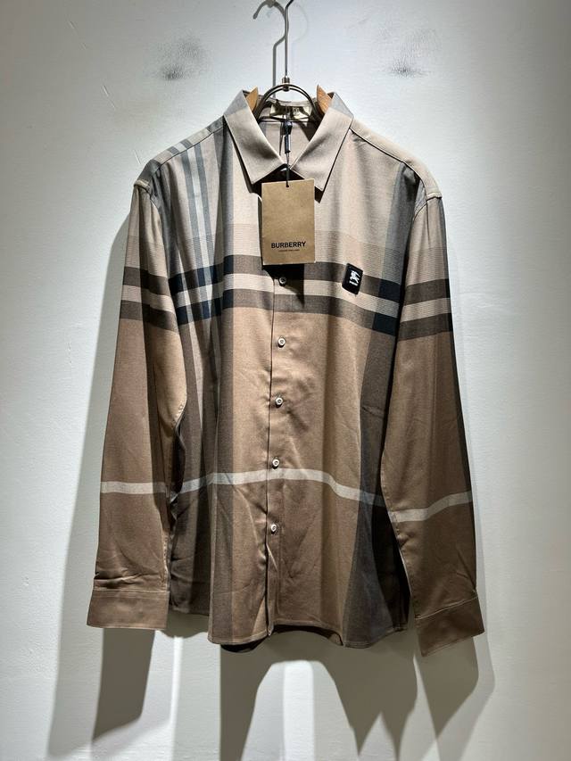 Bur*Erry 2025 Autumn/Winter New Men's Plaid Shirt, featuring the brand's latest