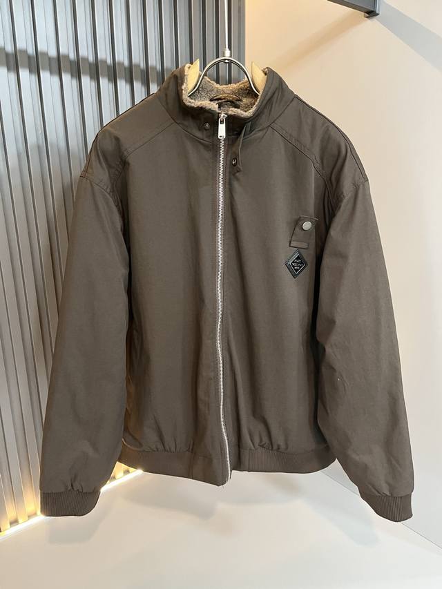 Louis Vuitton*On 2025 Autumn/Winter New Light Luxury Unisex Faux Lambswool Jacke