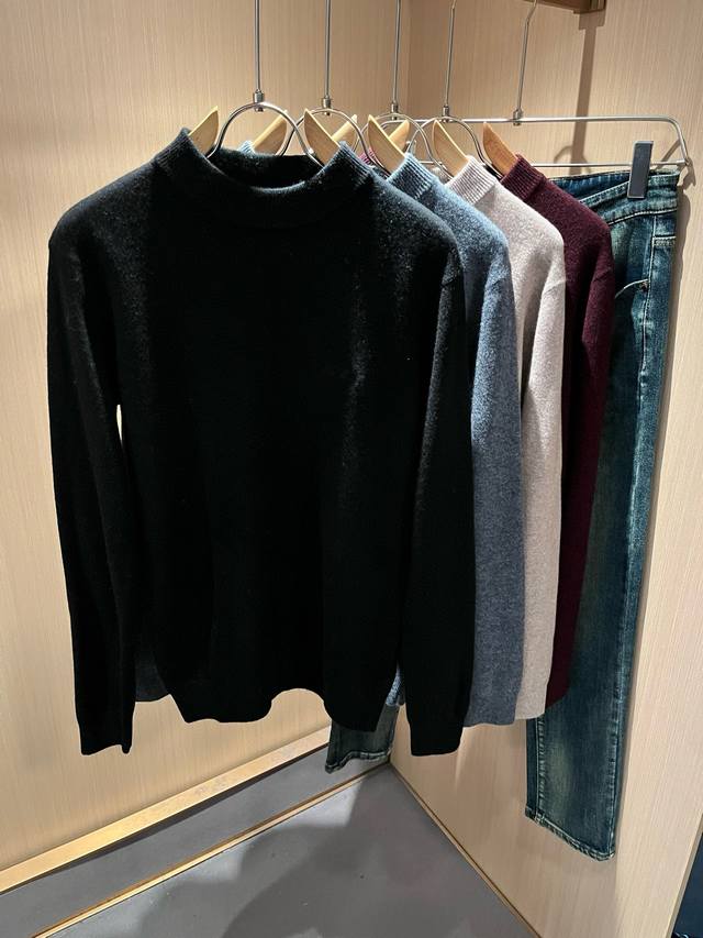 Loro Piana 2025 Autumn/Winter Men's Latest Trade Order Knitted Wool Sweater, in