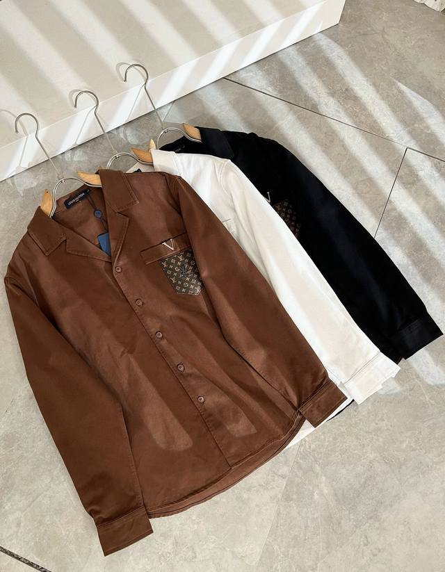 Louis Vuitton*On 2025 Autumn/Winter New Light Luxury Unisex Shirt. A new high-en