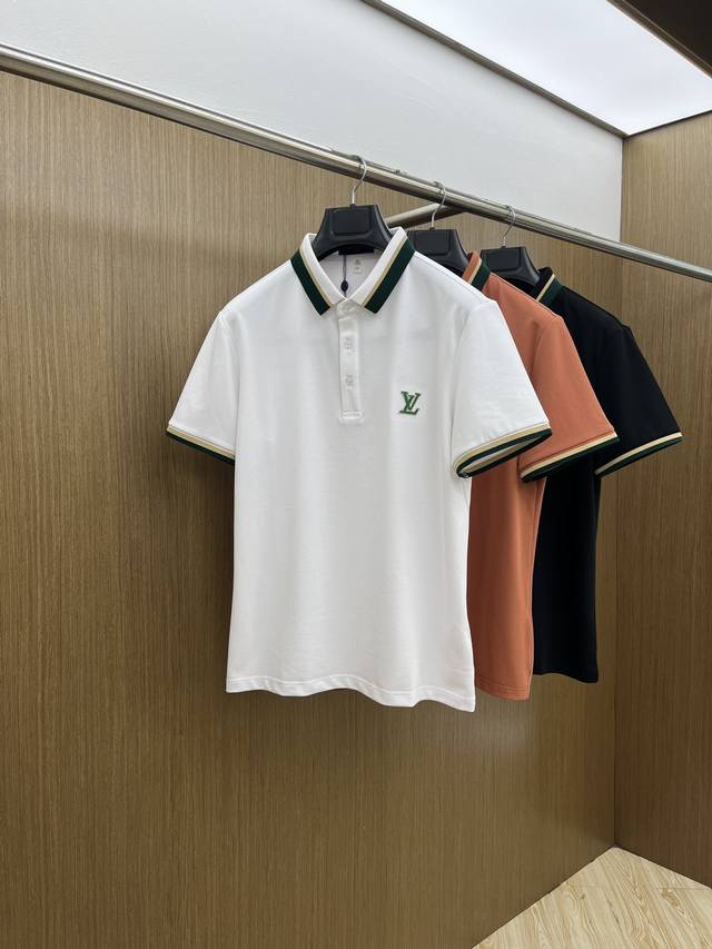 New Lv 2540 Spring/Summer Men's Short-Sleeve Polo Shirt, featuring the brand's