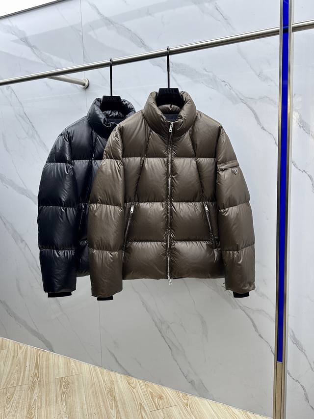 Prada 2025 Autumn/Winter New Down Jacket, Original Custom-Made, All Imported Ha