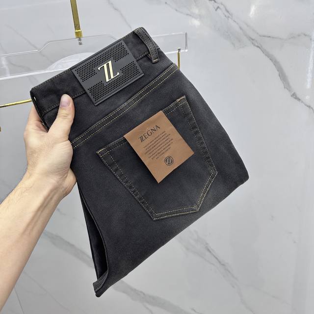 Zegna high-end custom-made 2025 Fall/Winter latest washed denim jeans, available