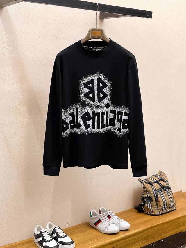Balenciaga 25Ss Autumn New Arrival, New Trade Order, Crew Neck Long Sleeve Base