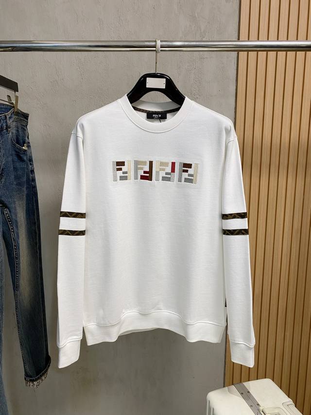 Fendi 25Ss Newest and Top-of-the-Line Crew Neck Sweatshirt, Exquisite Craftsmans