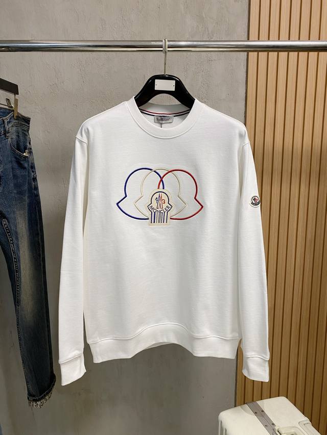 Moncler 25Ss Newest and Top-Tier Version Exquisitely Crafted Crew Neck Sweatshi