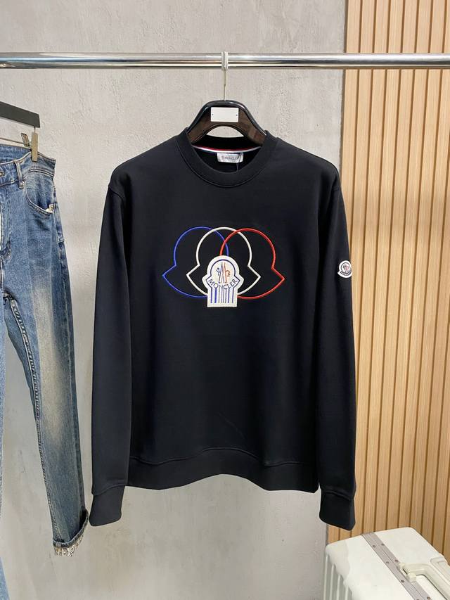 Moncler 25Ss Newest and Top-Tier Version Exquisitely Crafted Crew Neck Sweatshi