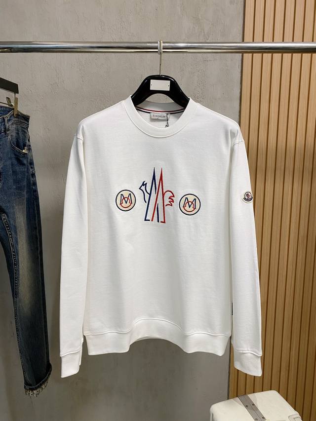 Moncler 25Ss Newest and Top-Tier Version Exquisitely Crafted Crew Neck Sweatshi