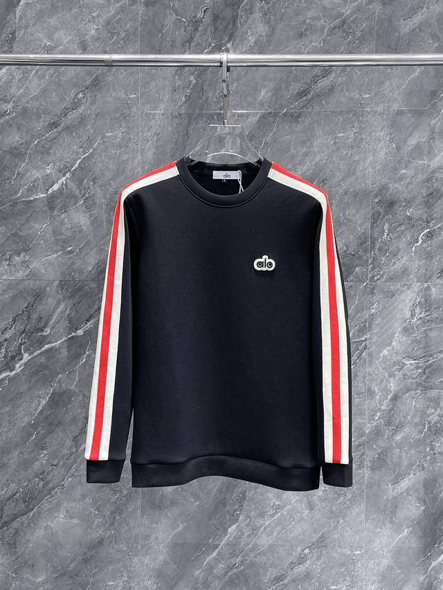 Alo 2025Ss New Long-Sleeve Crew Neck Sweatshirt, High-End Version! Custom-made f