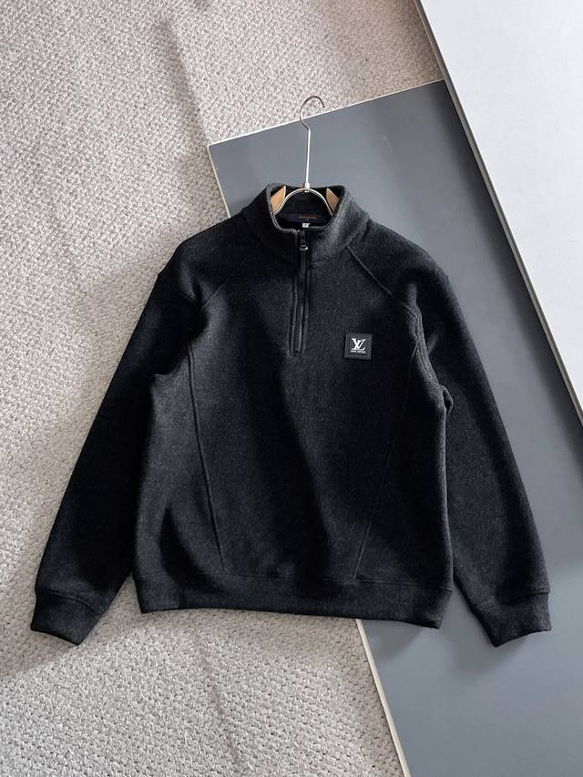 Lv Brushed Thick Sweatshirt, 2025 Autumn/Winter New Arrival, Same Fabric as Depa