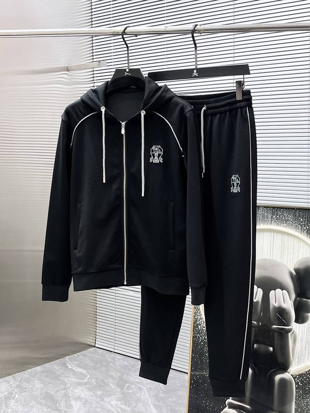 Bc 2025Ss New Logo Sports Casual Zip-Up Jacket and Sweatpants Set, custom origin