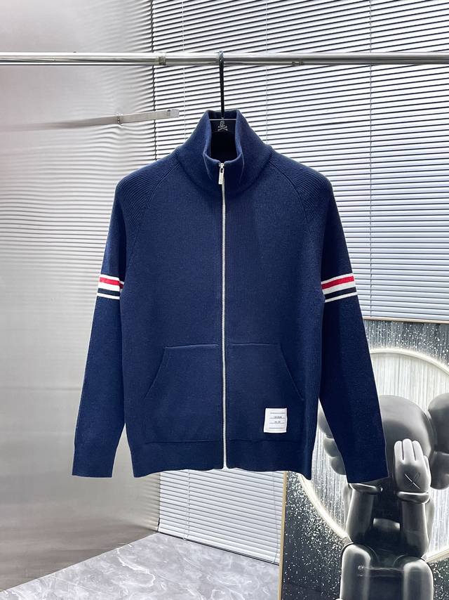 Tb 2025Ss New Cardigan Long-Sleeve Sweater Wool Sweater Base Layer, High-End Ver