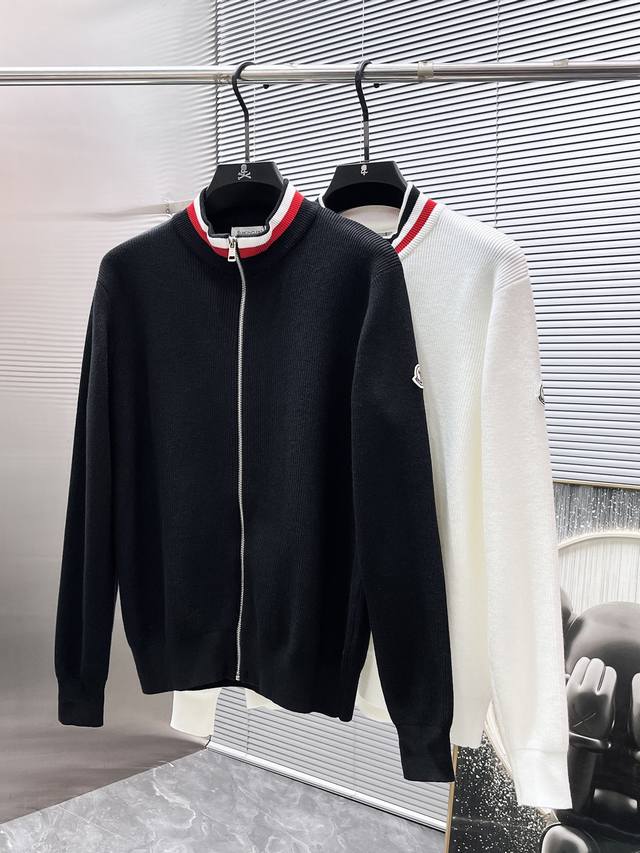 Moncler 2025Ss New Wool Blend Long-Sleeve Sweater/Cardcutor, High-End Version! C