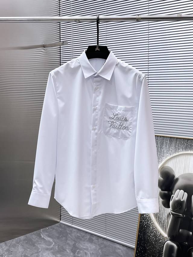 Louis Vuitton LV 2025Ss New Men's Long-Sleeve Shirt, High-End Version! Custom-m