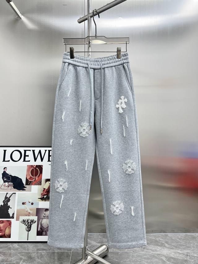 Chrome Hearts 2025 Autumn/Winter New Men's Casual Pants, High-End Version! Cust