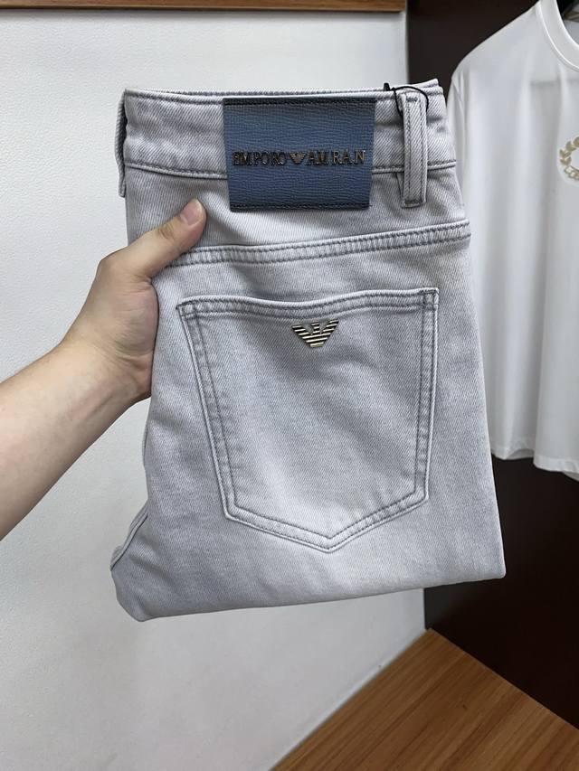 Armani 25 New Arrival, Exclusive Custom-Made Thickened Fleece Imported Denim Fa