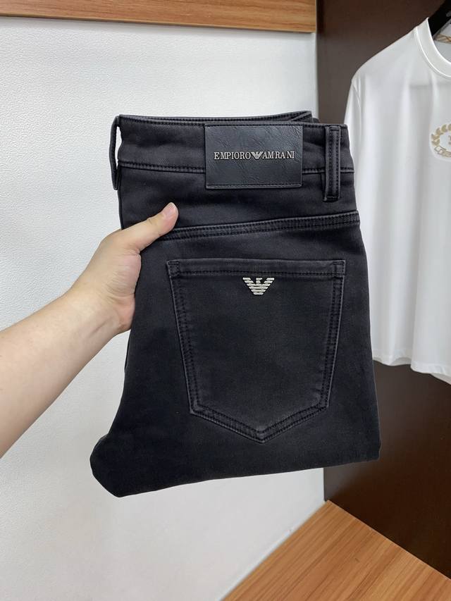 Armani 25 New Arrival, Exclusive Custom-Made Thickened Fleece Imported Denim Fa