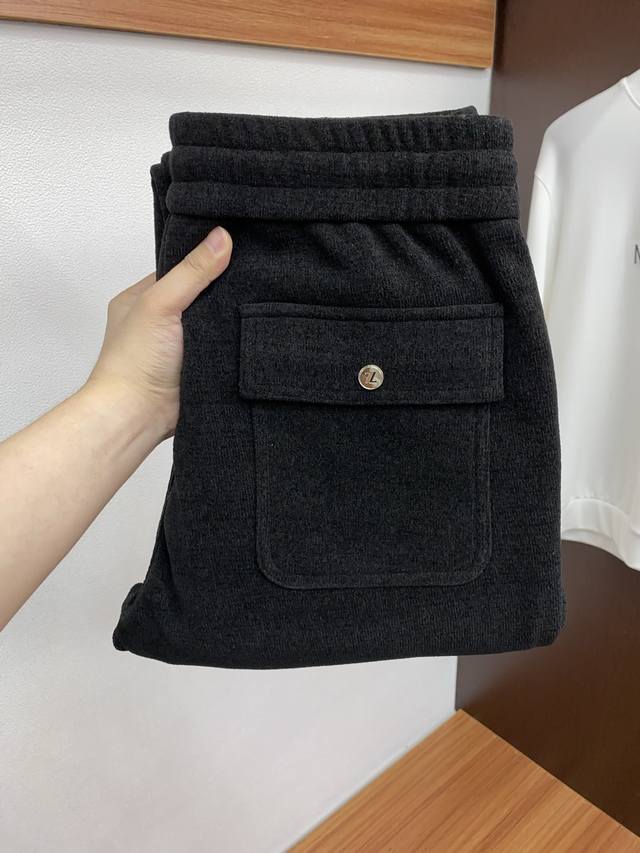 Zegna 2025 Autumn/Winter Custom-Made Pure Cotton Thickened Fleece-Lined Casual P