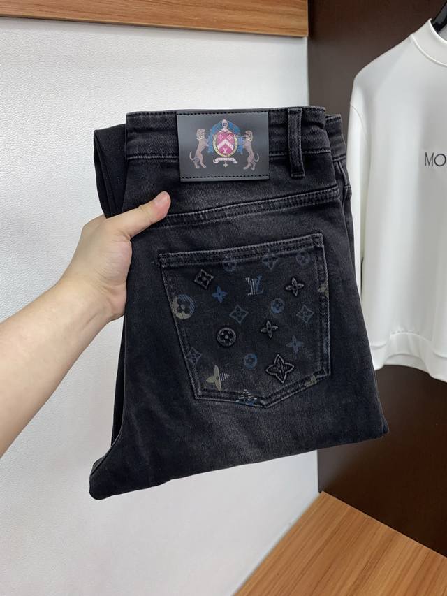 LV Louis Vuitton 2025 New Market Exclusive Custom Imported Denim Jeans Rare Fabr