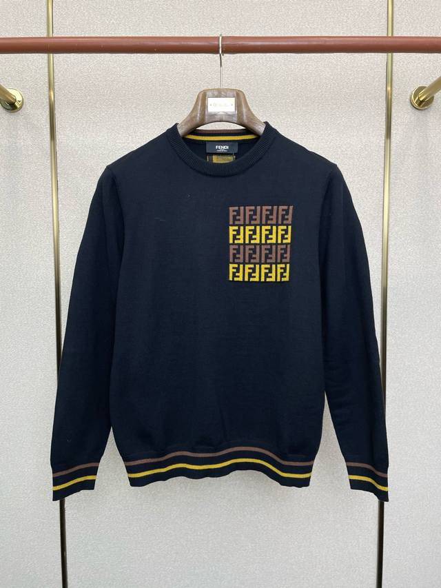 Fendi Exclusive New Original Men's Casual Sweater, High-End Customization, High-