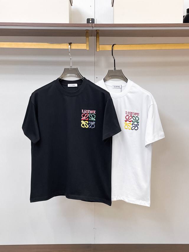 Loewe 2026 New Style 300g Double Yarn Pure Cotton Short-Sleeve T-Shirt ( ) Sizes