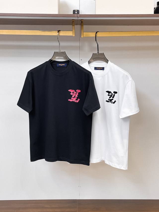 Lv 2026 New Style 300g Double Yarn Pure Cotton Short-Sleeve T-Shirt ( ) Sizes: S
