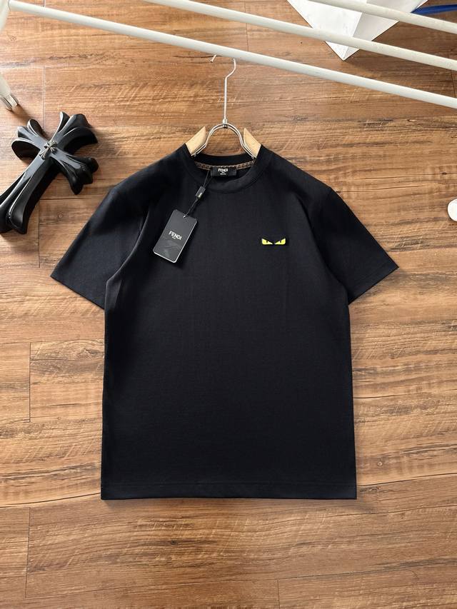 Fendi 2026 Spring/Summer New Cotton Crew Neck Short Sleeve T-Shirt with Monster