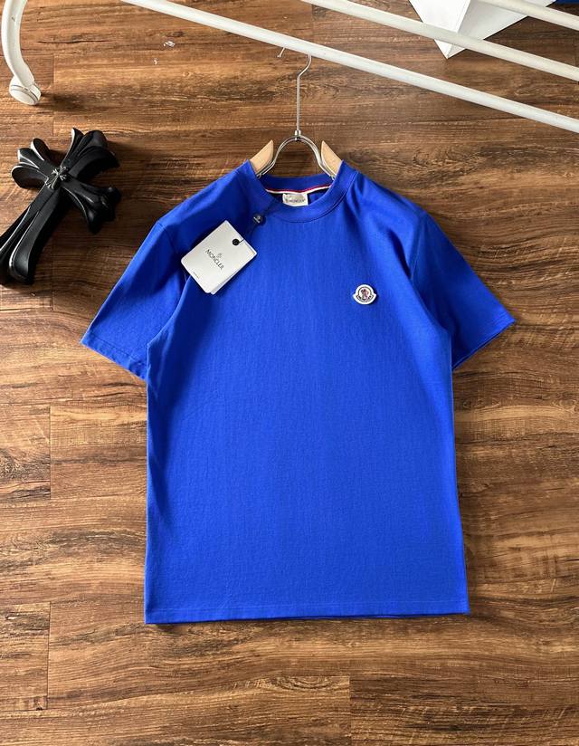 Moncler 2026Ss latest short-sleeved T-shirt, original label custom fabric, soft