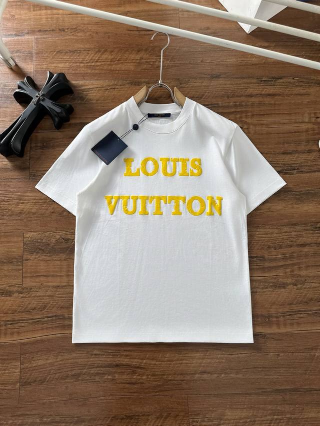 Lv 2026 Early Spring New Unisex Short-Sleeve T-Shirt! Custom-made pure cotton fa