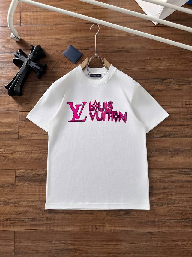 Lv 2026 Summer New Arrival: Unisex Short-Sleeve T-Shirt! Custom-made pure cotton