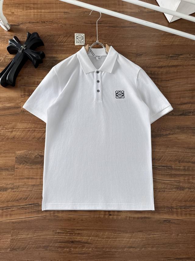 New Arrival 2026 Spring/Summer Lo*We Anagram Polo Shirt Short-Sleeve T-Shirt A v