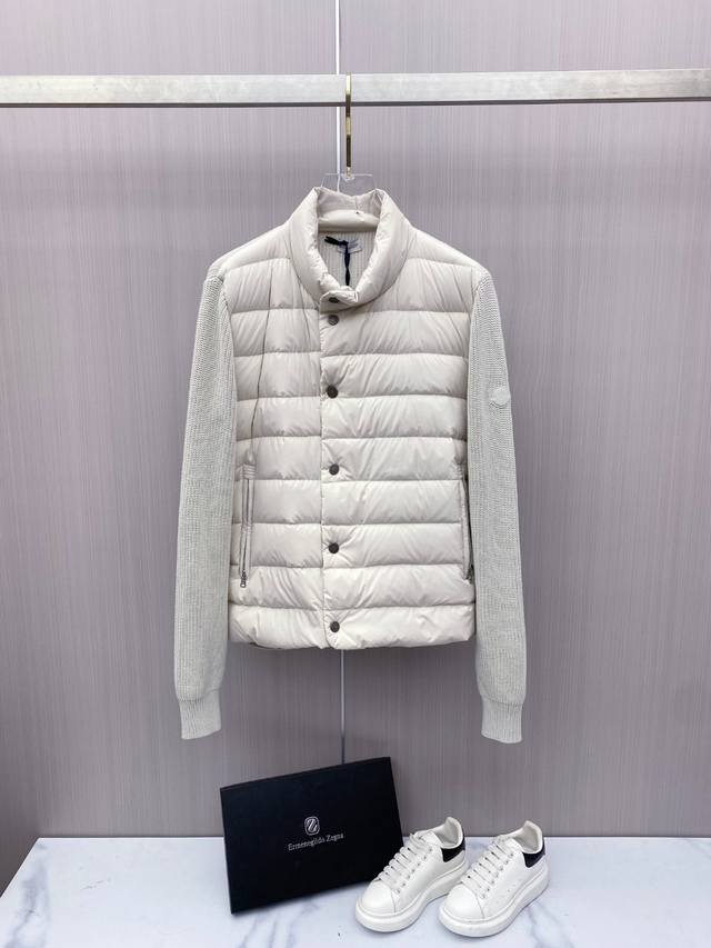 Moncler 2025 Autumn/Winter New Down Jacket, knitted and patchwork down jacket ma