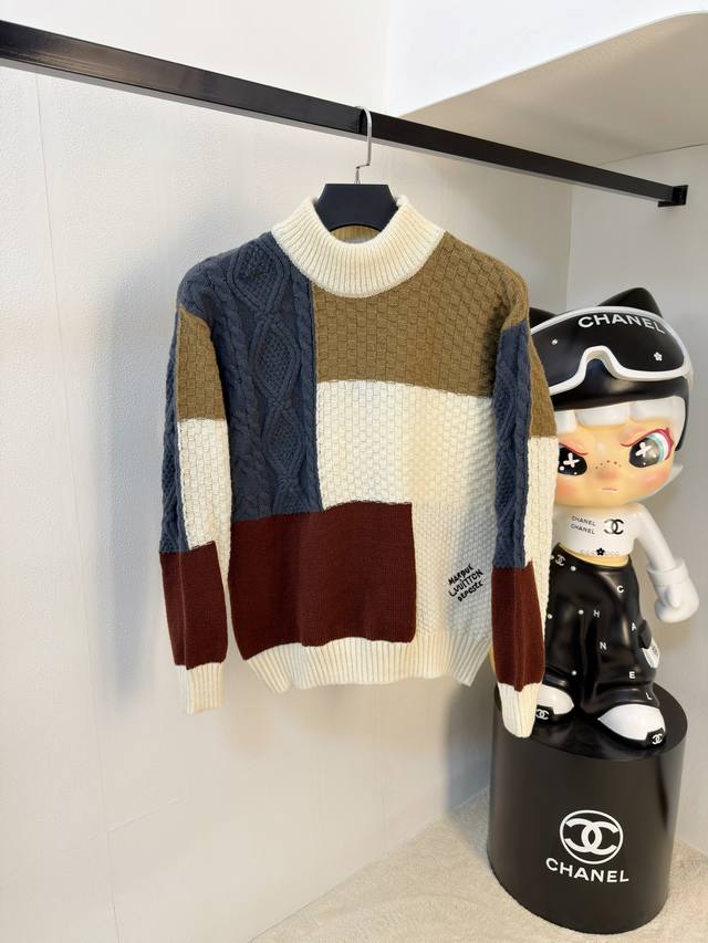 Lv 2025 New Autumn/Winter Knitted Wool Sweater. High-quality Italian imported wo