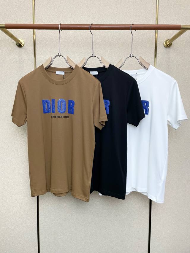 Dior Exclusive New Original Men's Casual Short-Sleeve T-Shirt, High-End Custom V