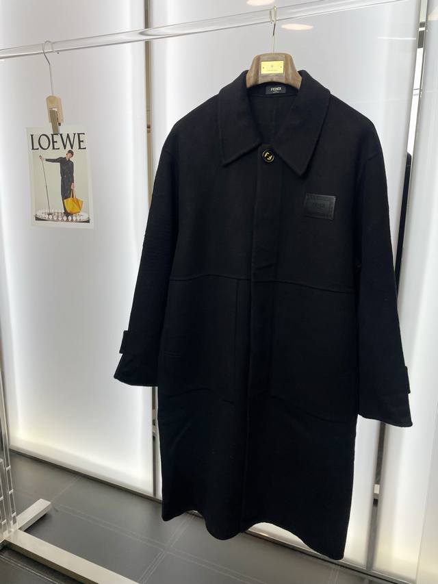 Long Coat - Fendi's latest must-have! New original men's wool double-faced wool