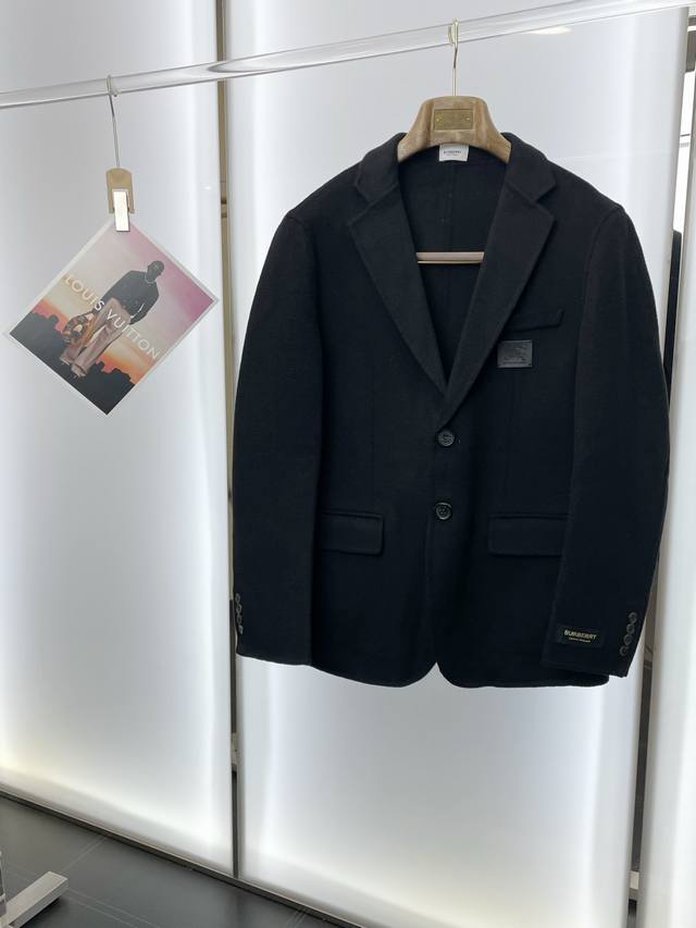 Short Coat - Burberry's latest must-have! New original men's wool double-faced