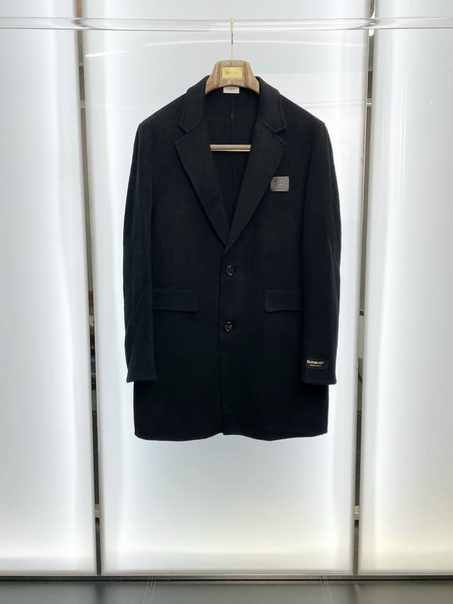 Mid-length coat - Burberry's latest must-have! New original men's wool double-fa